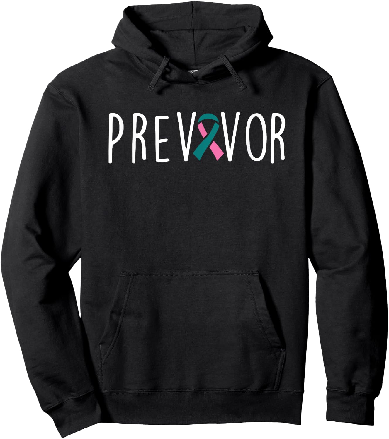 BRCA Breast Cancer Prevention Pink Ribbon Breast Awareness Hoodie - Hoodie | Black