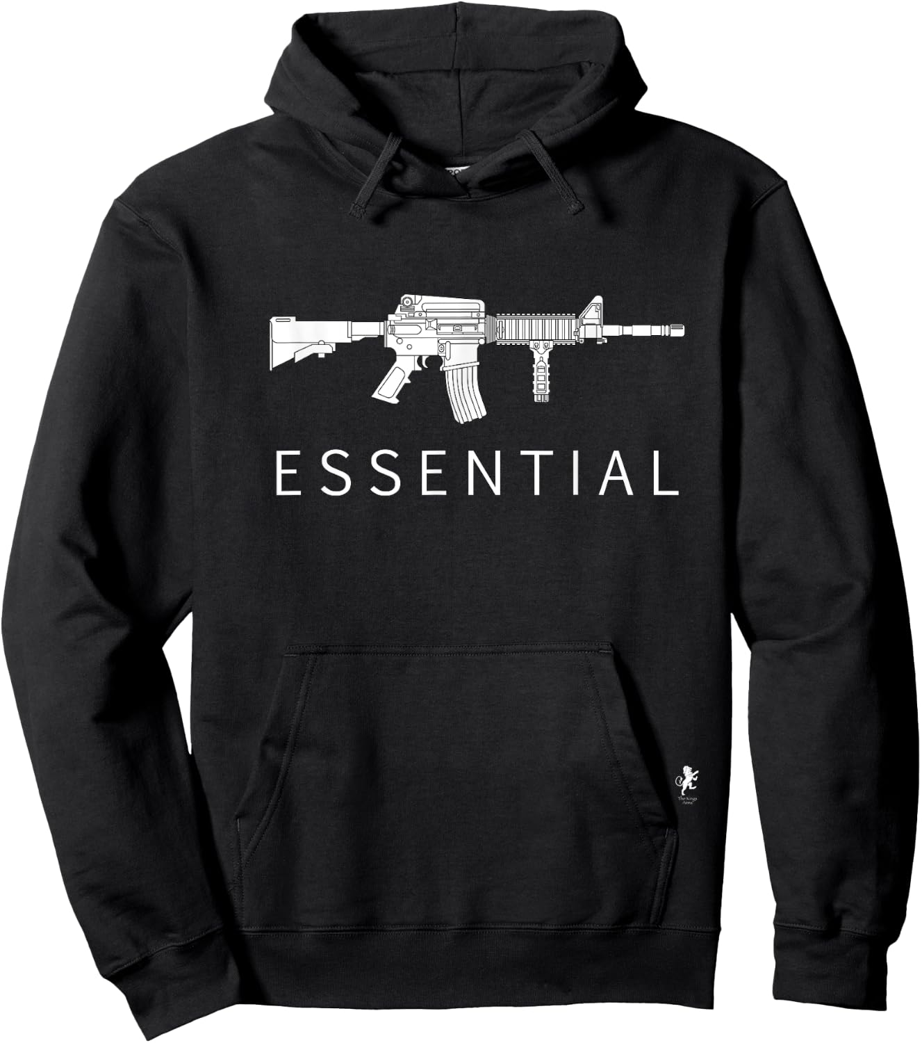 Essential AR-15 Assualt Rifle Hoodie - Hoodie | Black