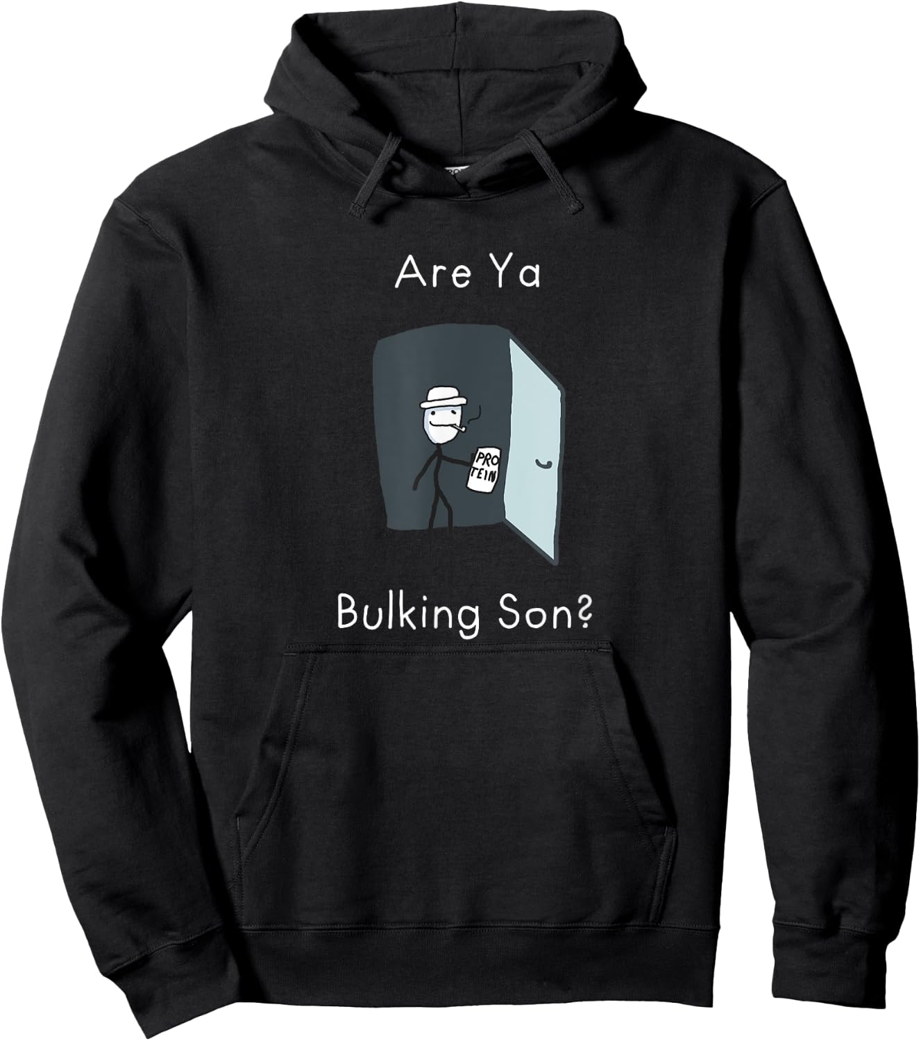 Are Ya Bulking Son Gym Meme Hoodie - Hoodie | Black