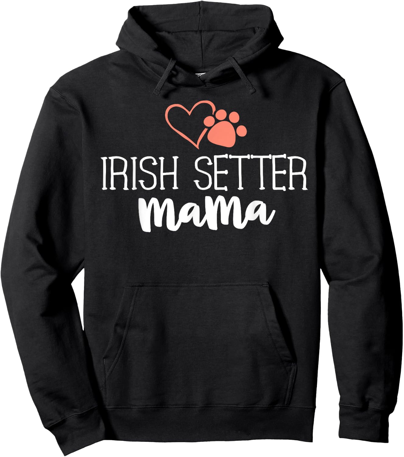 Irish Setter Mama Shirt Dog Owner Gifts Mother Hoodie - Hoodie | Black