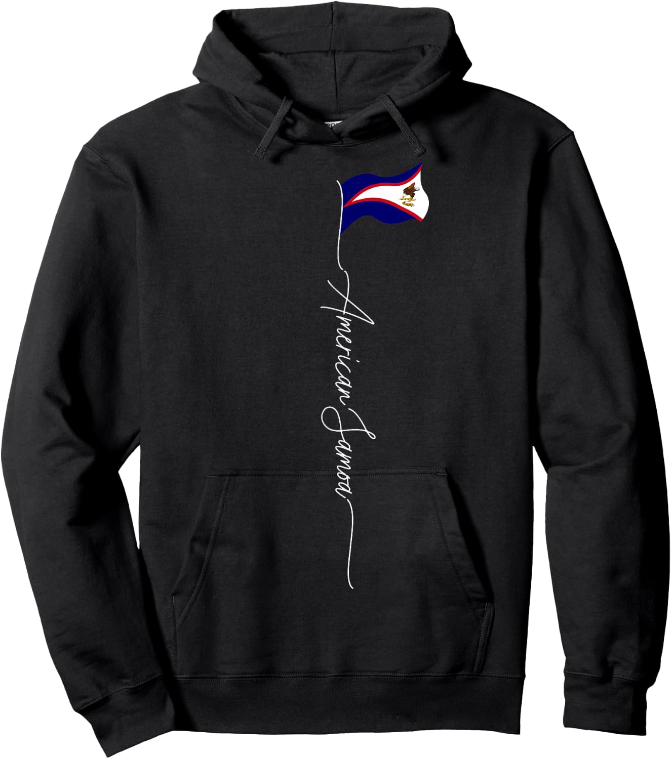 American Samoa Flag, American Samoan Patriotic Flag Hoodie - Hoodie | Black