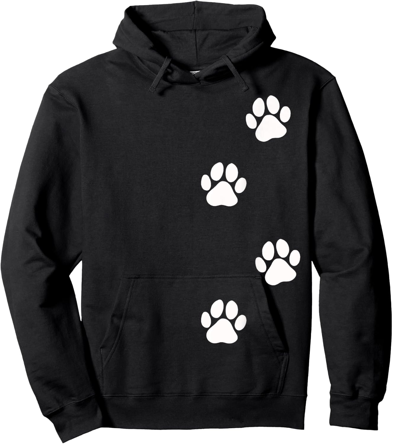Paw Print Dog Cat Pet Lover Women Girls Kids Hoodie - Hoodie | Black