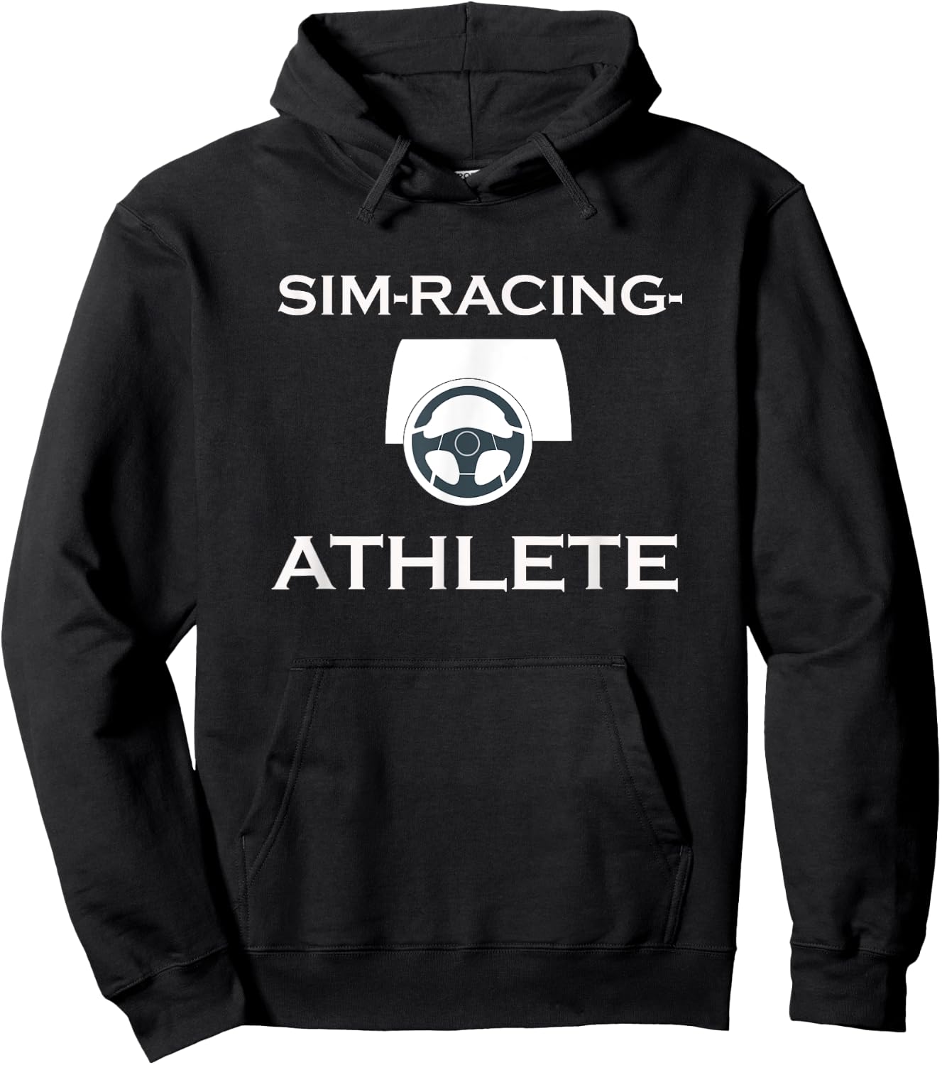 Sim-Racing Athlete Fun Novelty E-racing Design Hoodie - Hoodie | Black