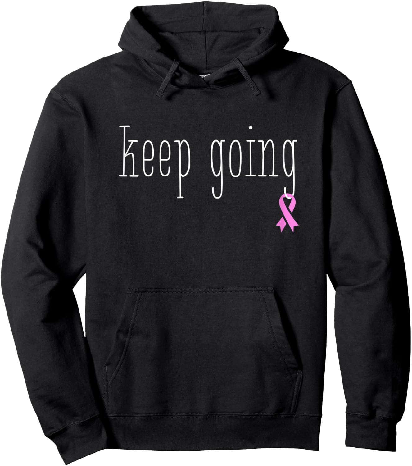 Breast Cancer Treatment Survivor Gift Design Pink Ribbon Hoodie - Hoodie | Black