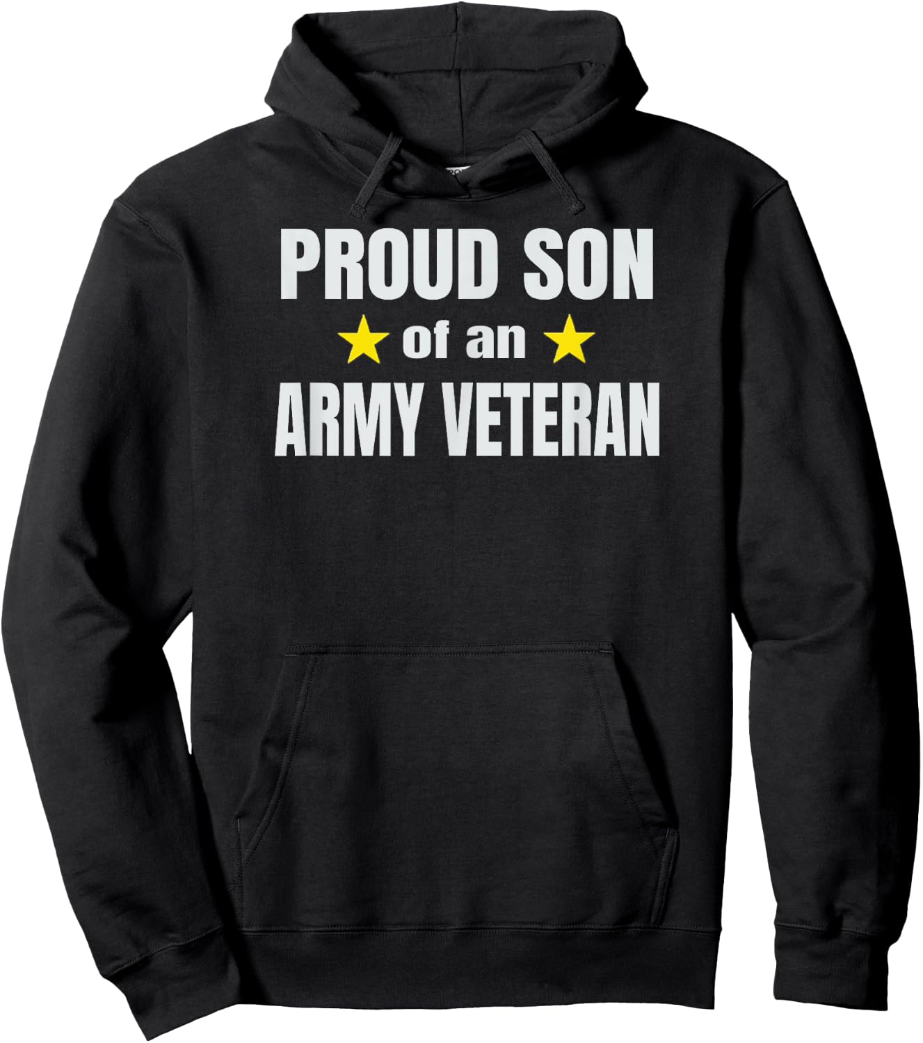 US Army Veteran Proud Son of Army Vet Hoodie - Hoodie | Black