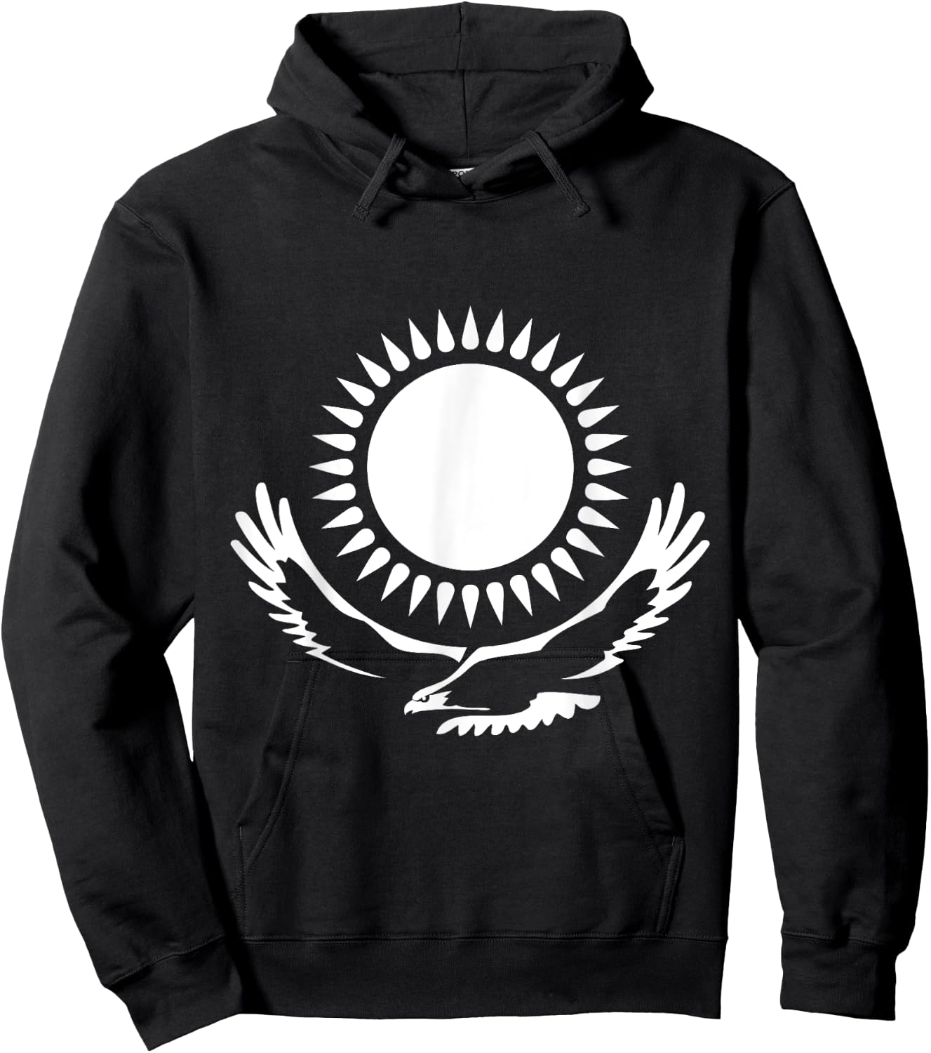 Republic of Kazakhstan Kazakhstan Kazakh Flag Horse Hoodie - Hoodie | Black