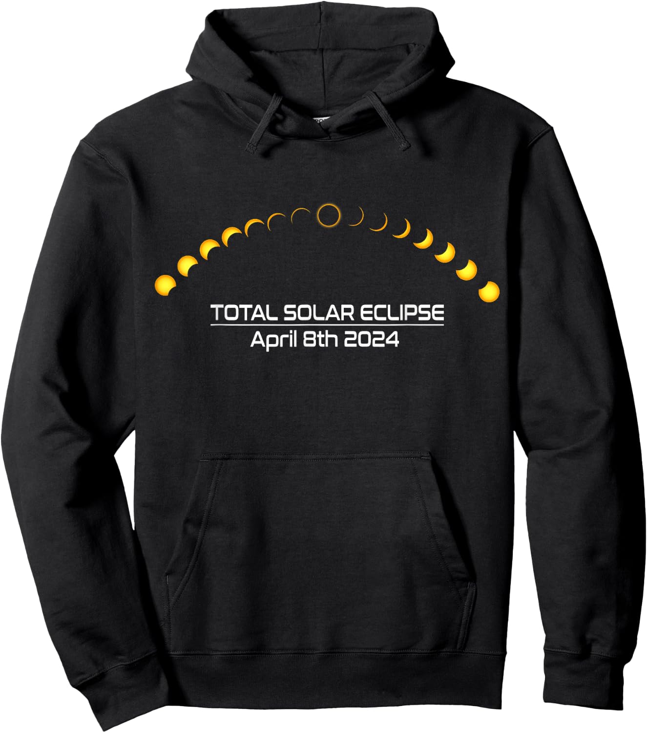 Total Solar Eclipse April 8 2024 Hoodie - Hoodie | Black