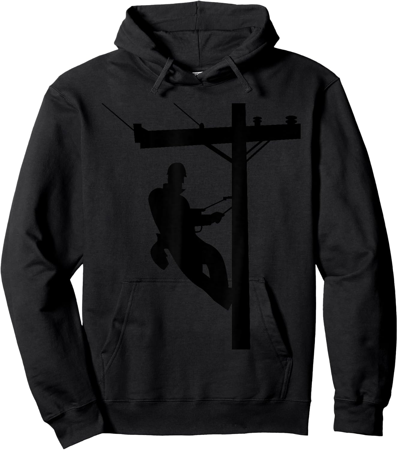 Lineman | Electric Cable Lineman Gift Hoodie - Hoodie | Black