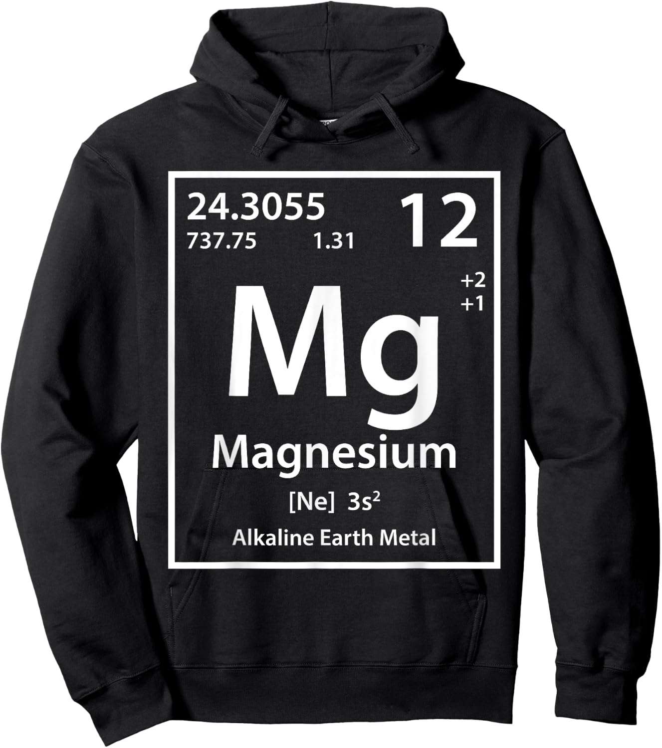 Magnesium Element (white) Hoodie - Hoodie | Black