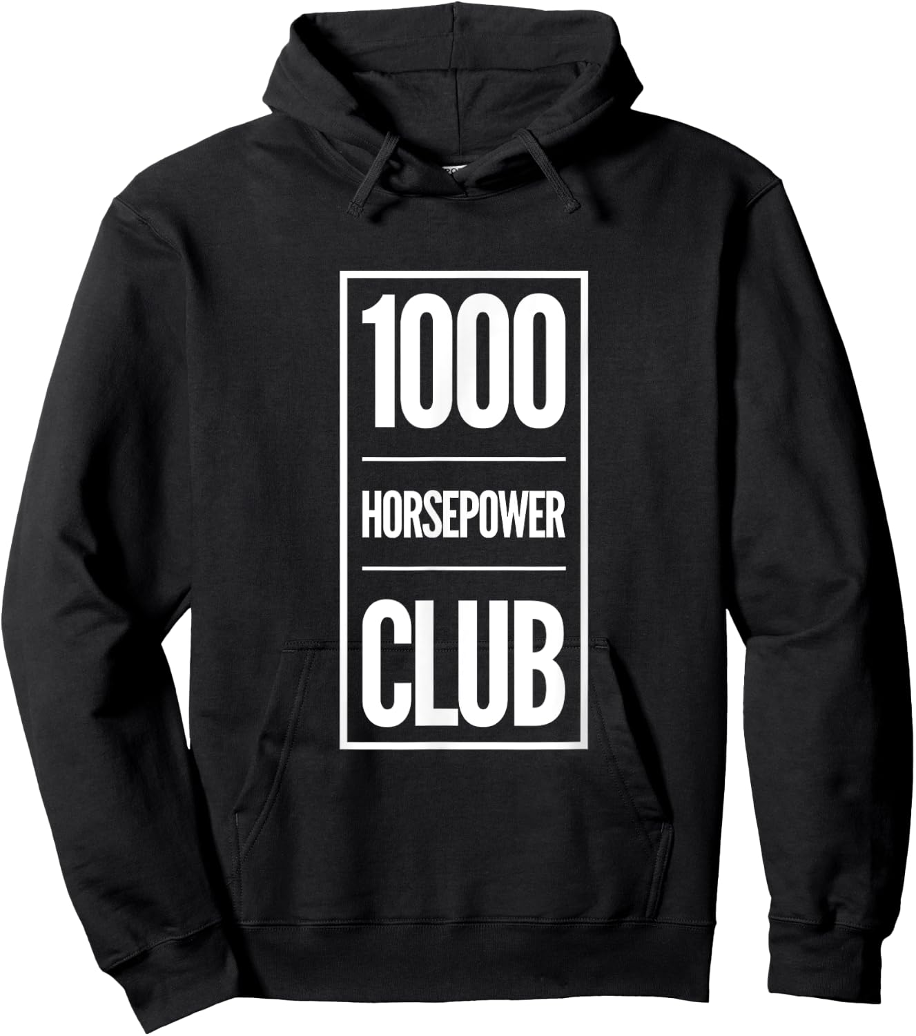 1000 Horsepower Club Hoodie - Hoodie | Black
