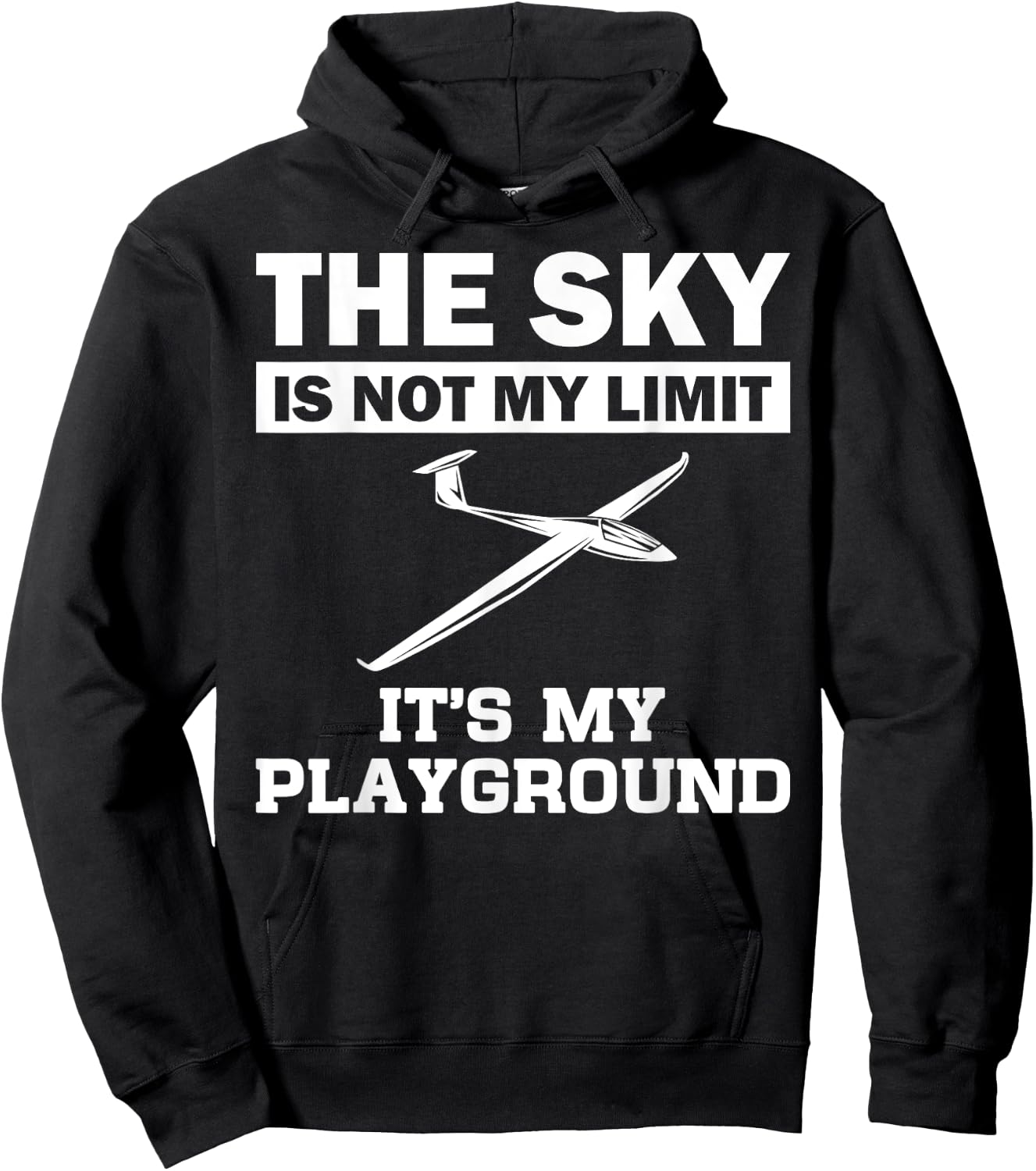 Funny Glider Art Gliding Pilot Aviation Lover Men Women Hoodie - Hoodie | Black