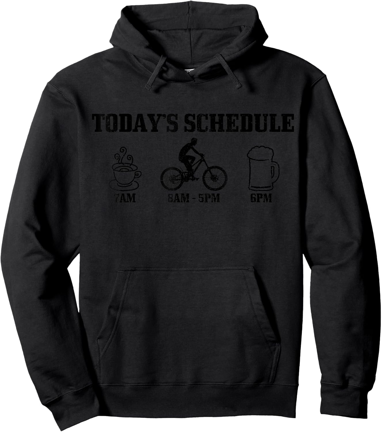 Mountain Bike MTB Downhill Funny Mountain Biker Gift Hoodie - Hoodie | Black