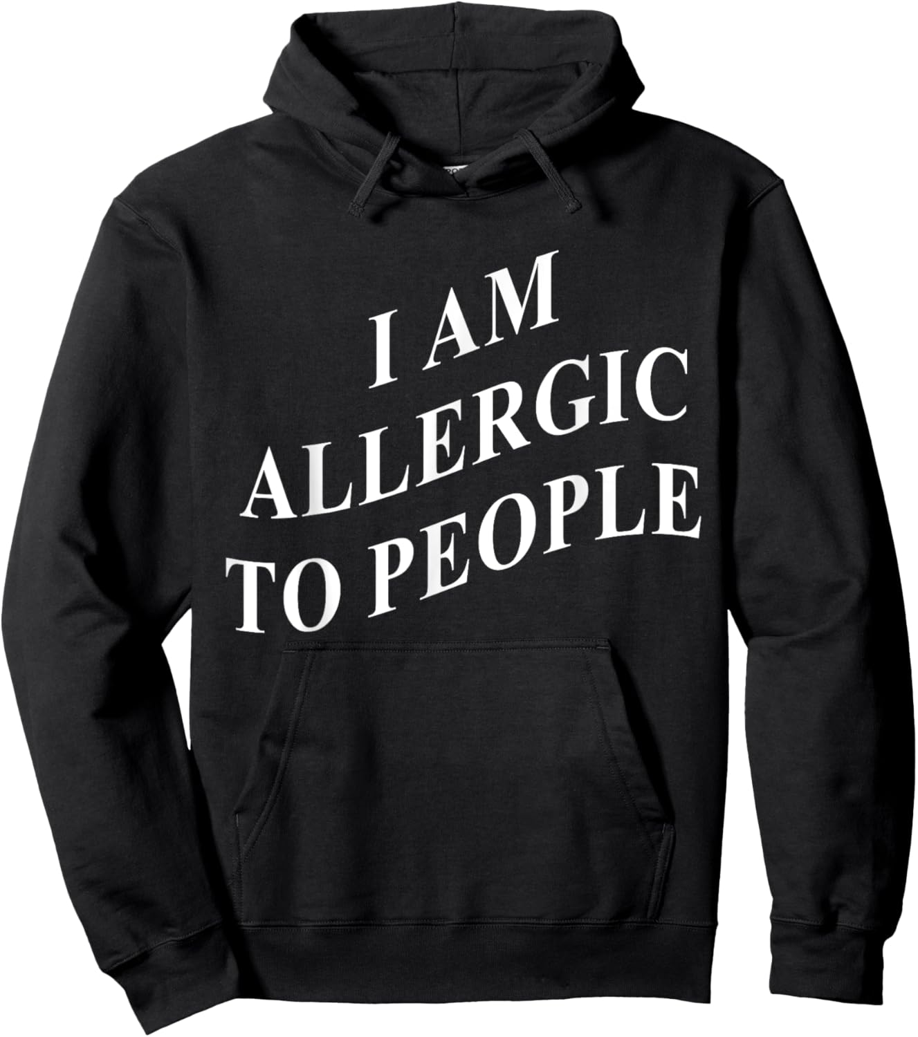 I Am Allergic To People Hoodie - Hoodie | Black