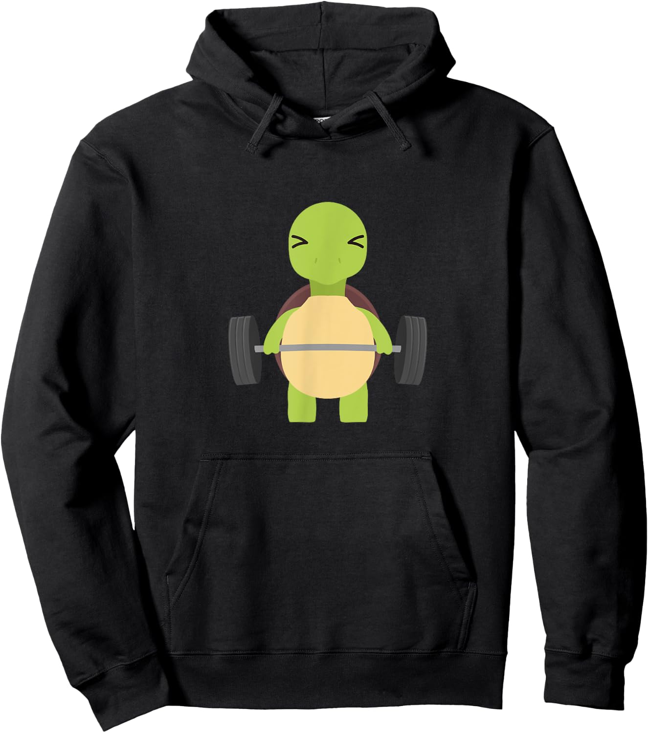 Turtle Deadlift Design - Weight Lifting Gym Workout Hoodie - Hoodie | Black