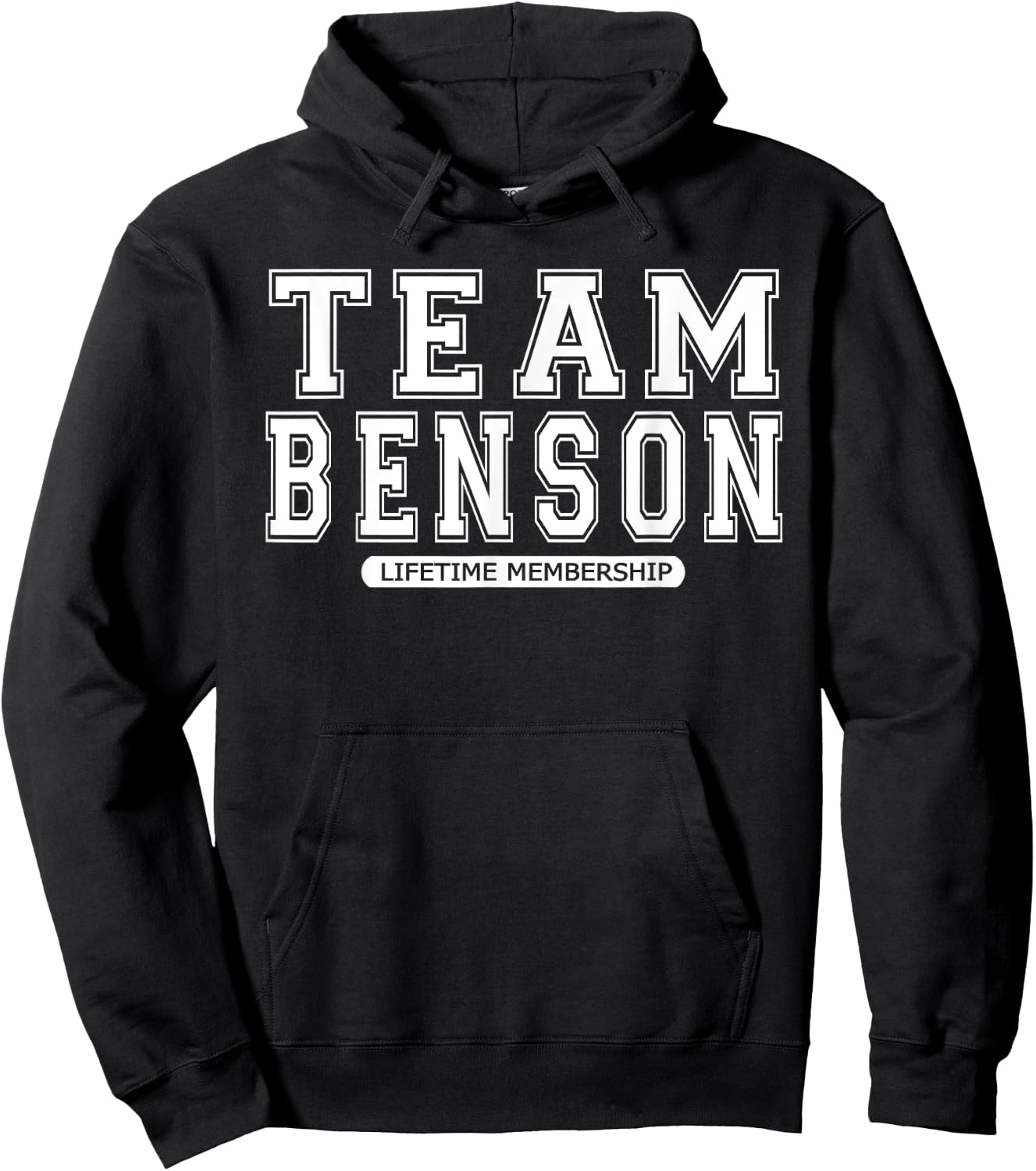 Team BENSON Family Surname Reunion Crew Member Gift Hoodie - Hoodie | Black