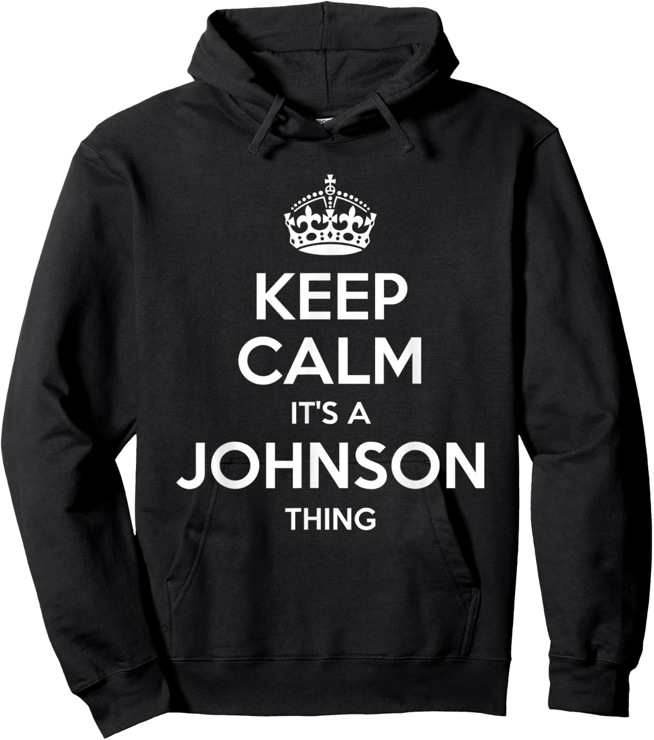 JOHNSON Surname Funny Family Tree Birthday Reunion Gift Hoodie - Hoodie | Black