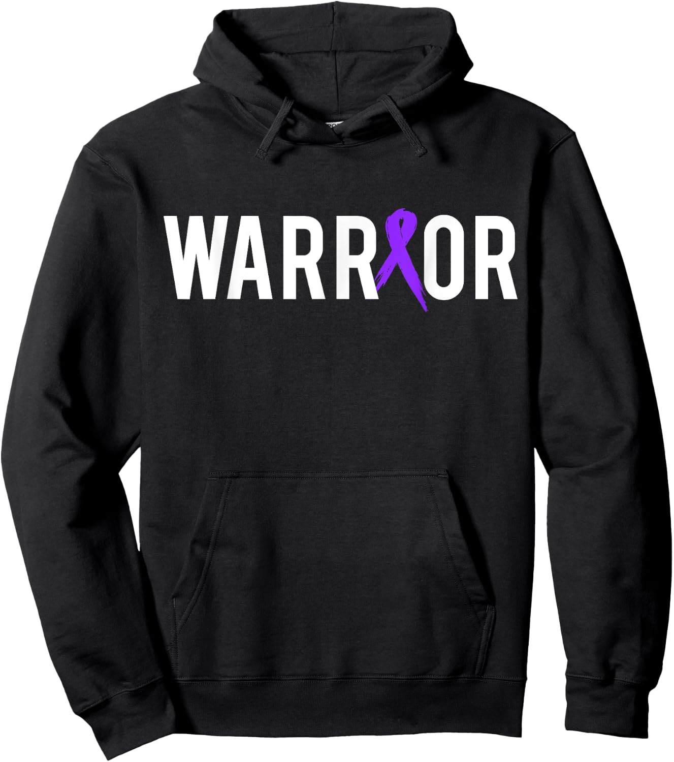 Pancreatic Cancer Warrior Design Gift Cancer Awareness Hoodie - Hoodie | Black