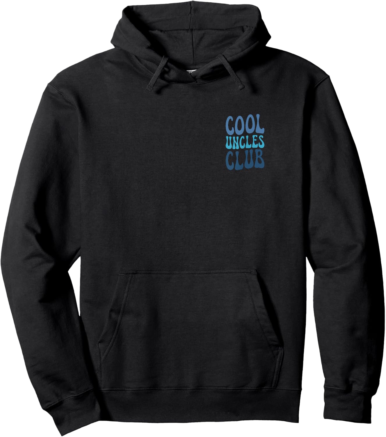 Cool Uncles Club Pregnancy Announcement For Uncle Pocket Hoodie - Hoodie | Black