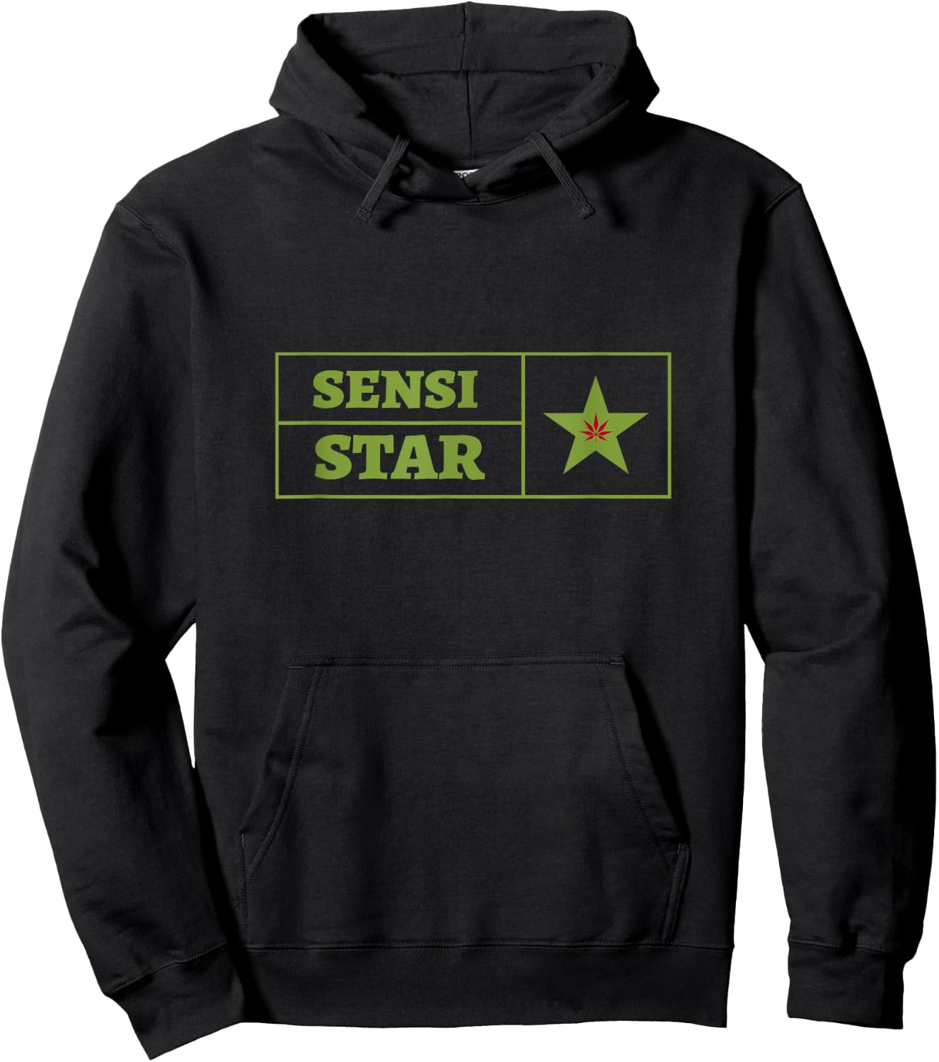 Sensi Star Weed Cannabis Strain Marijuana Icon Style Hoodie - Hoodie | Black