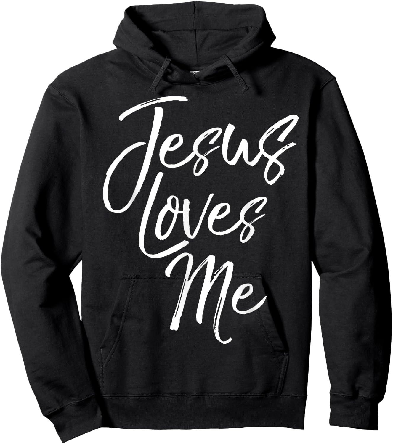 Christian Love Quote Gift New Believers Jesus Loves Me Hoodie - Hoodie | Black