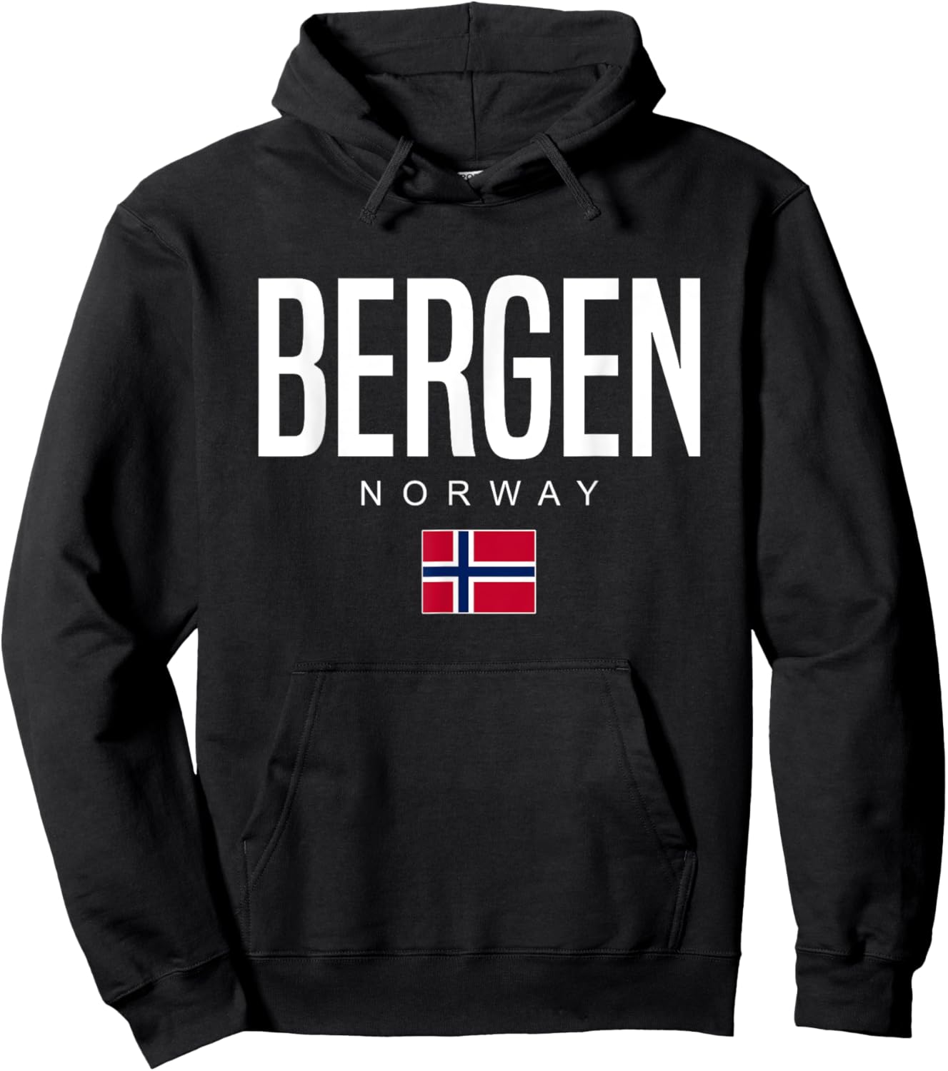 Bergen Norway Hoodie - Hoodie | Black