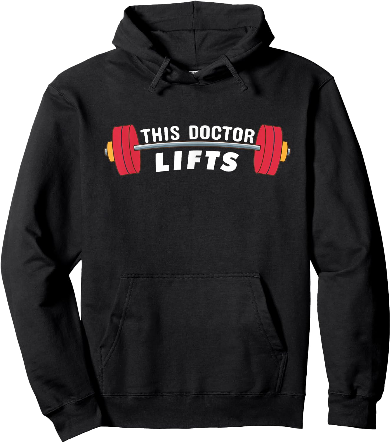 Funny Doctor Gift - This Doctor Lifts - Fitness Doctors Hoodie - Hoodie | Black