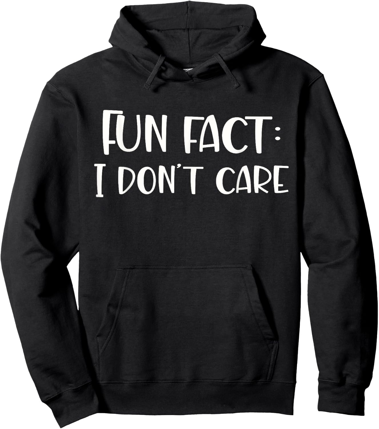 Fun fact I don't care Hoodie - Hoodie | Black