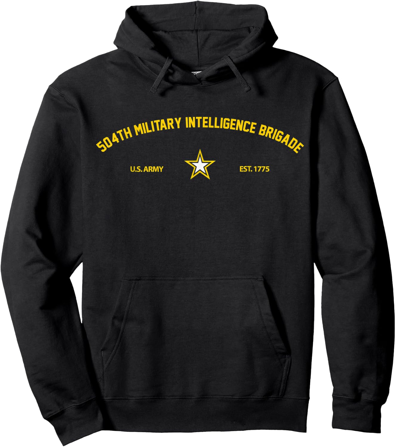 US Army 504th Military Intelligence Brigade Hoodie - Hoodie | Black