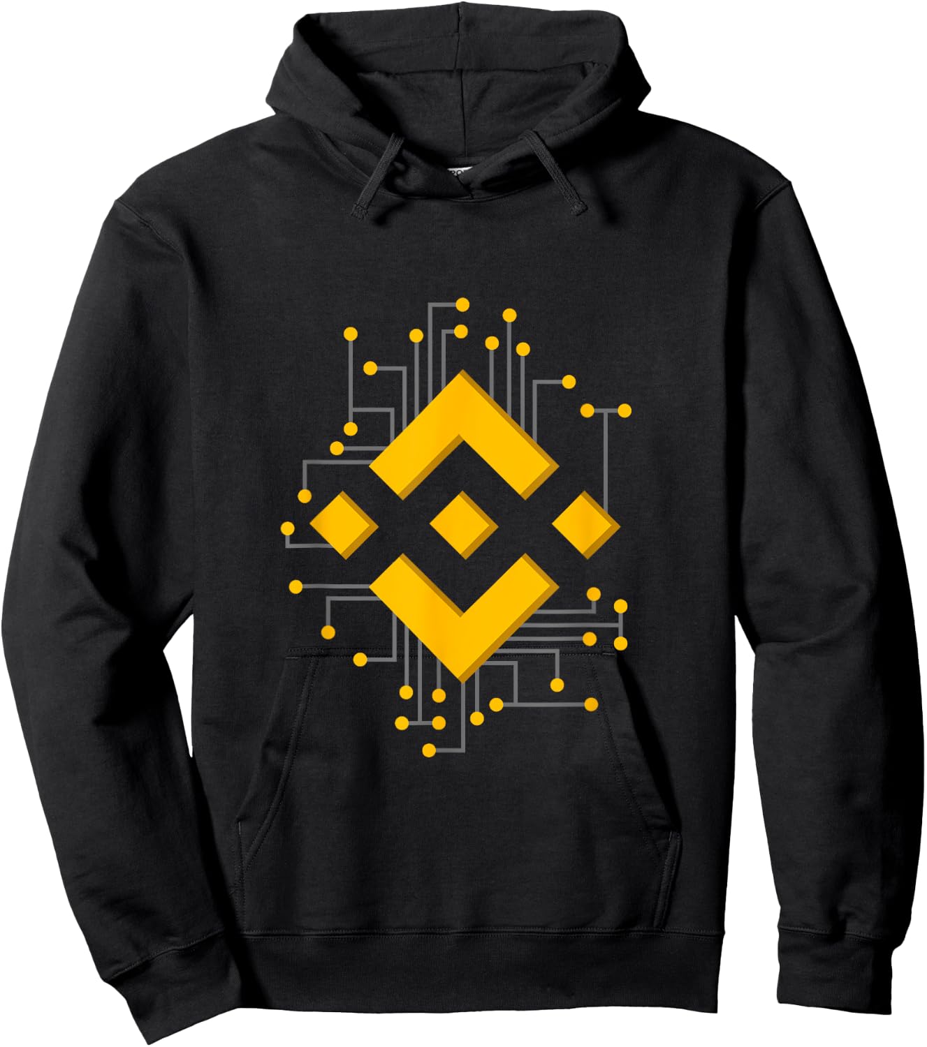 Binance Coin BNB Mechanical Logo Image Hoodie - Hoodie | Black