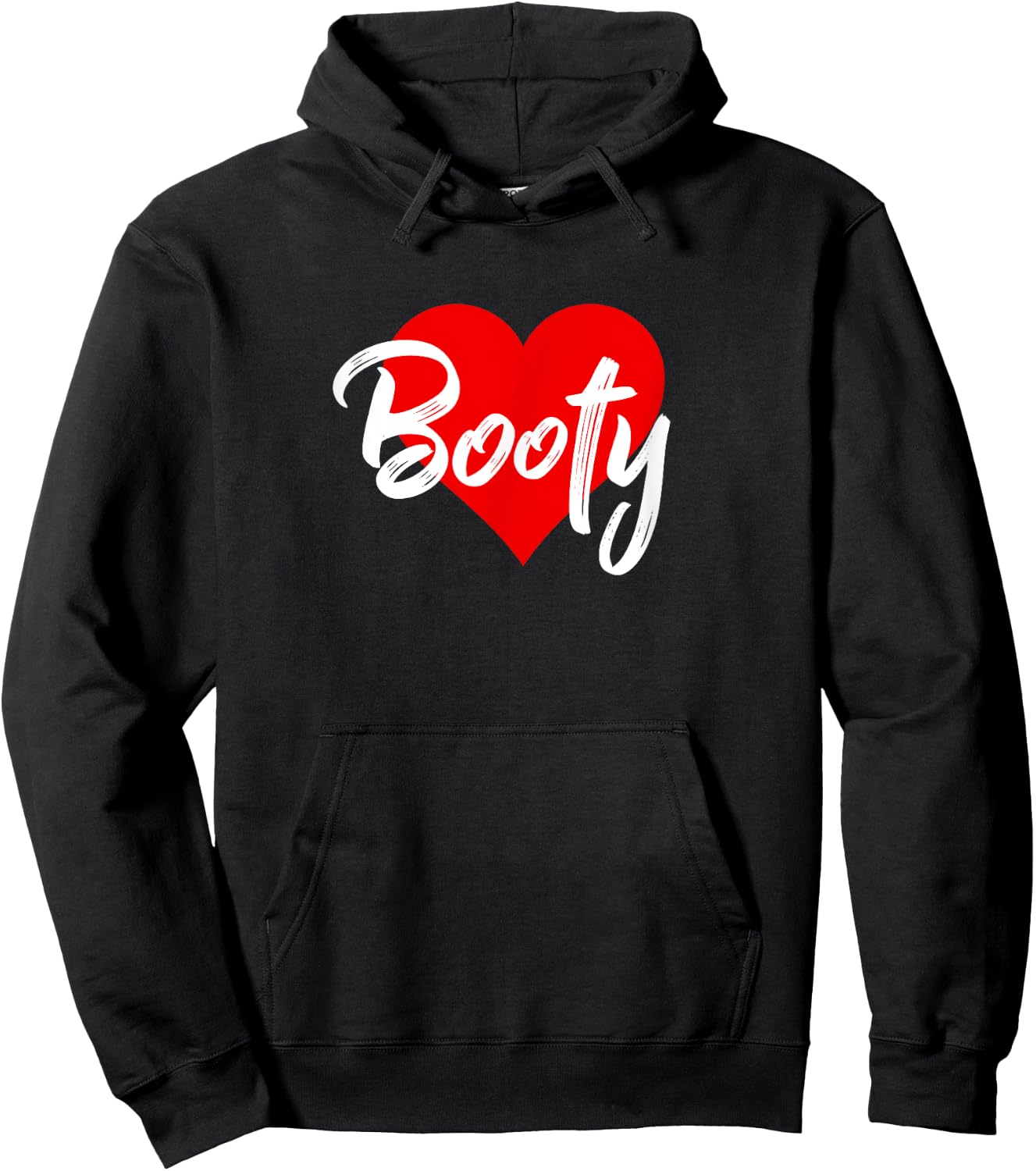 I Love Booty Butt Bootie Squat Workout Lover Gift Hoodie - Hoodie | Black
