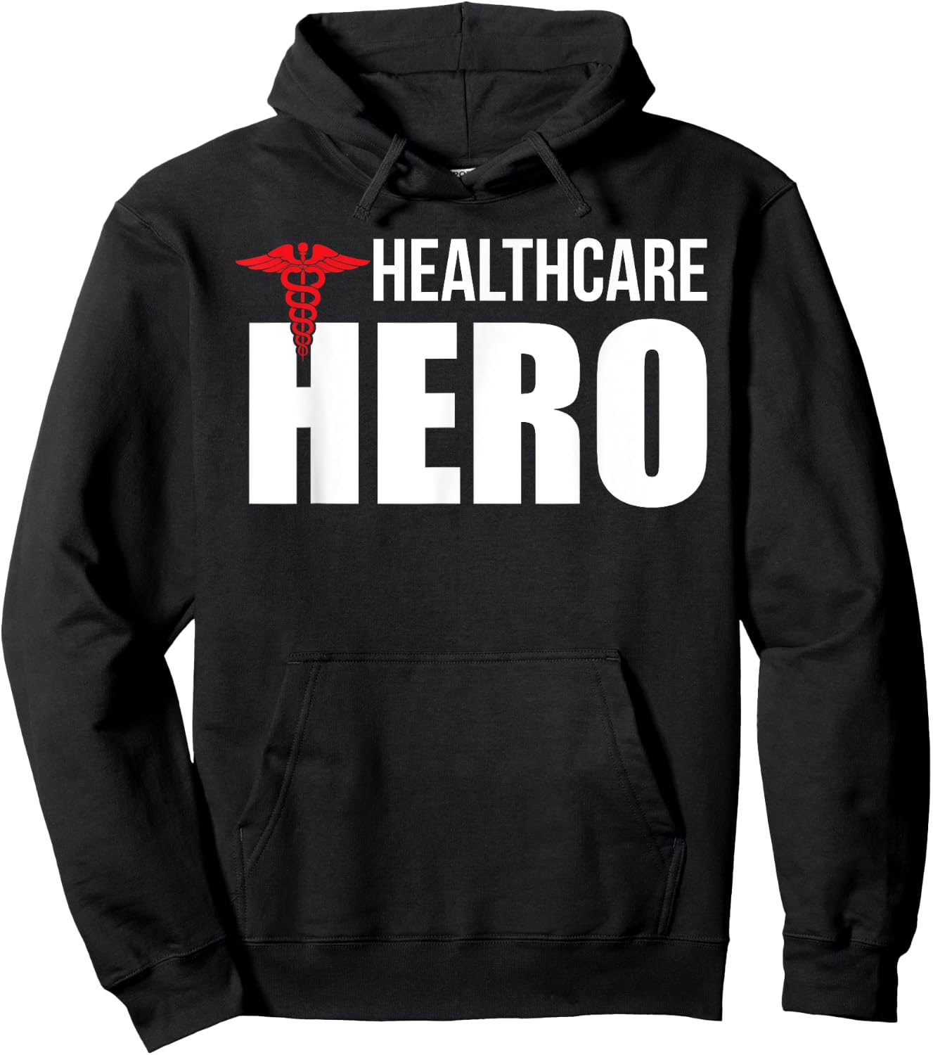 Healthcare Hero Nurse Doctor Frontline Essential Worker Hoodie - Hoodie | Black