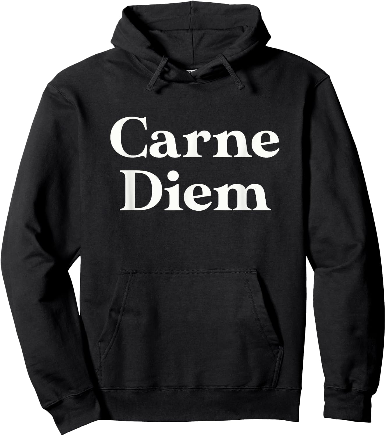Carne Diem Funny Meat Lovers Seize the Meat & Seize the Day Hoodie - Hoodie | Black
