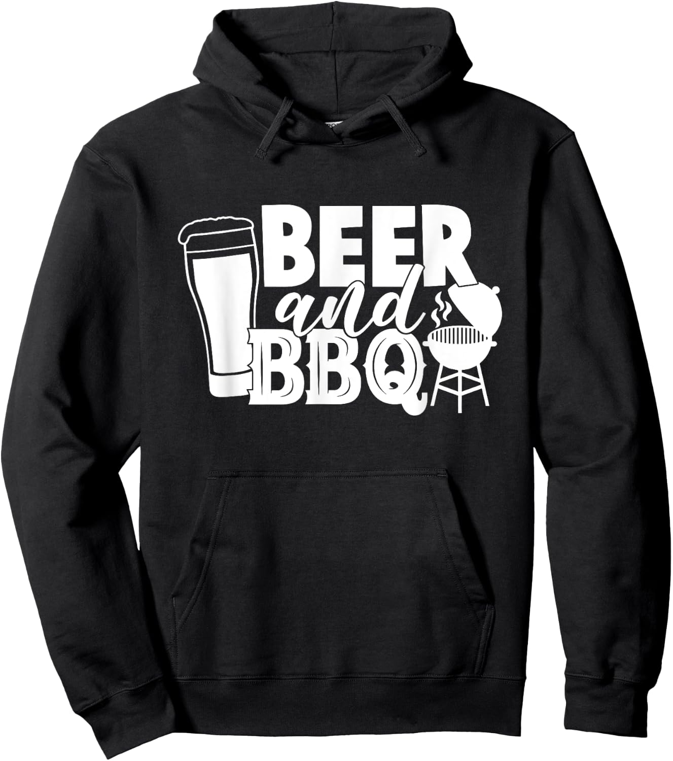 BBQ and Beer. The best summer combination. Cold Beer Hot BBQ Hoodie - Hoodie | Black