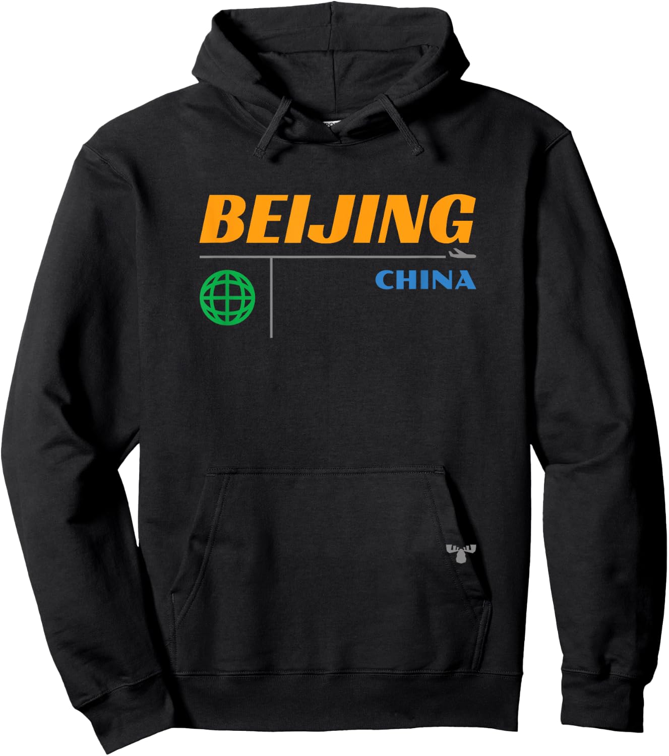 Beijing Mid Century Hoodie - Hoodie | Black
