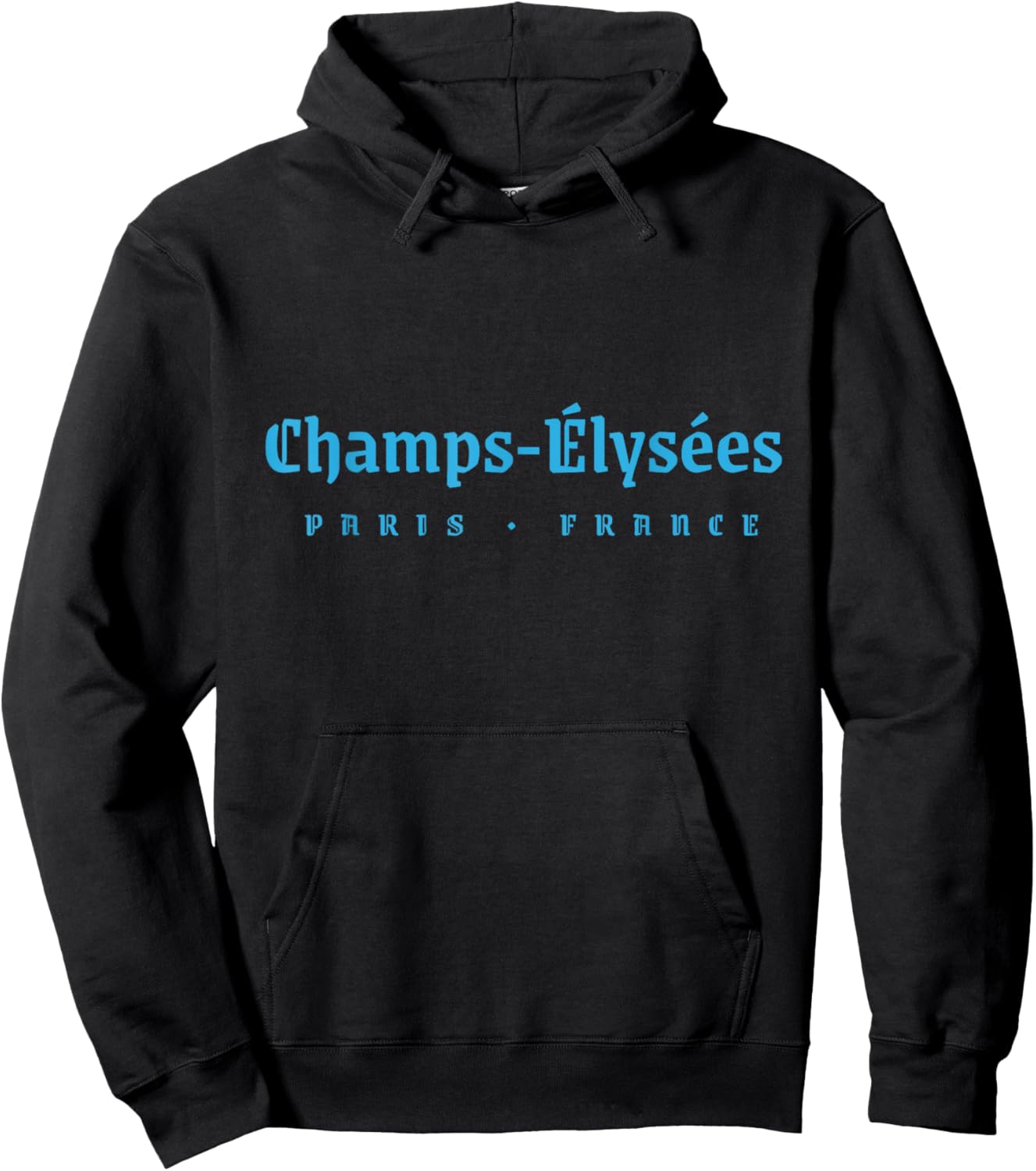 Chic Champs-Élysées Paris France Travel French Language Hoodie - Hoodie | Black