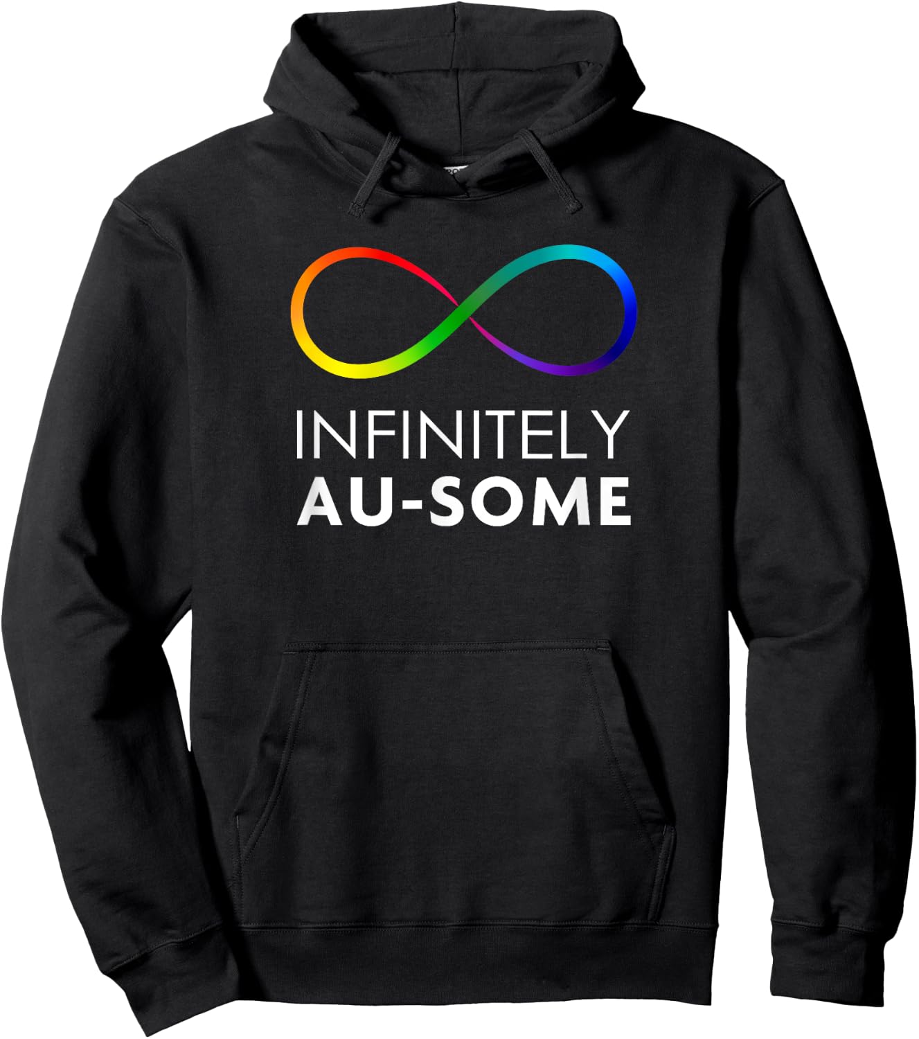 Red Instead Autism - Infinitely AU-SOME Infinity Hoodie - Hoodie | Black