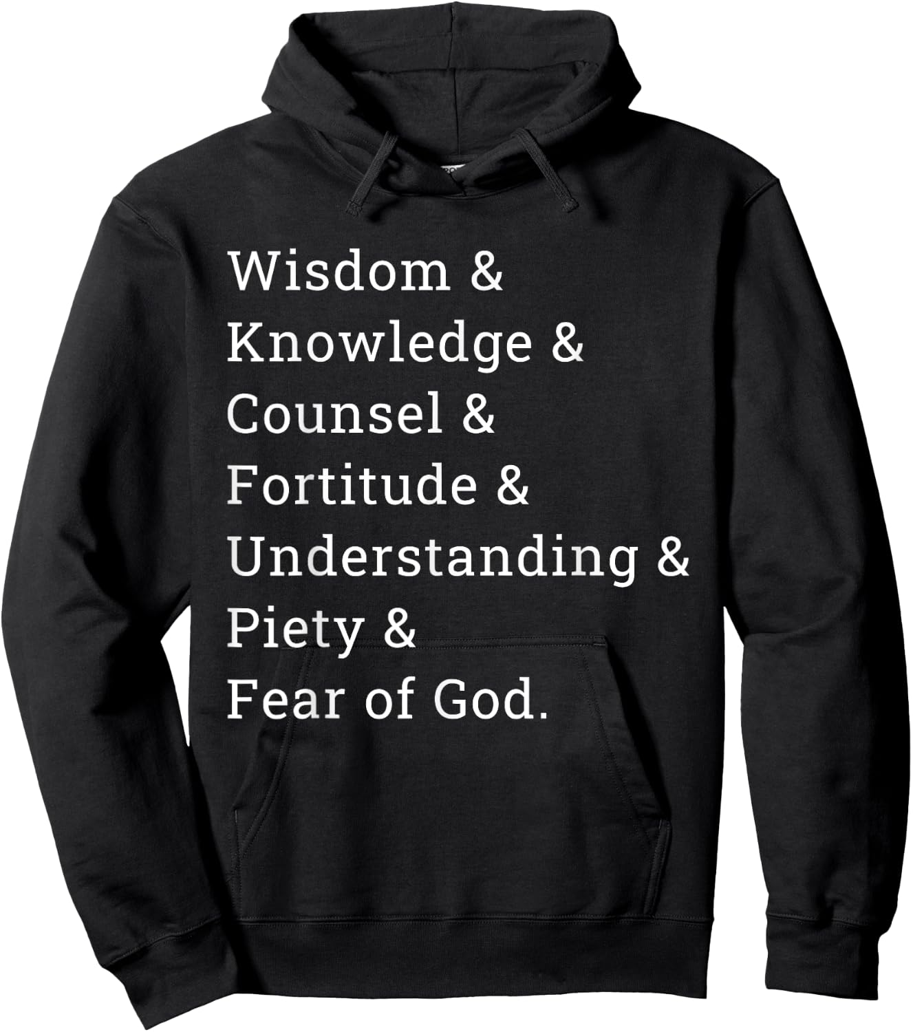 7 Gifts Of The Holy Spirit Hoodie - Hoodie | Black