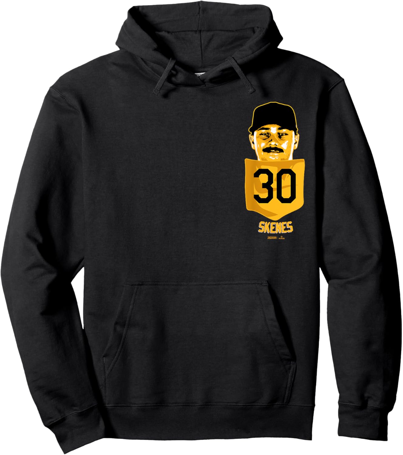 Paul Skenes Pittsburgh Baseball Pocket MLBPA Hoodie - Hoodie | Black