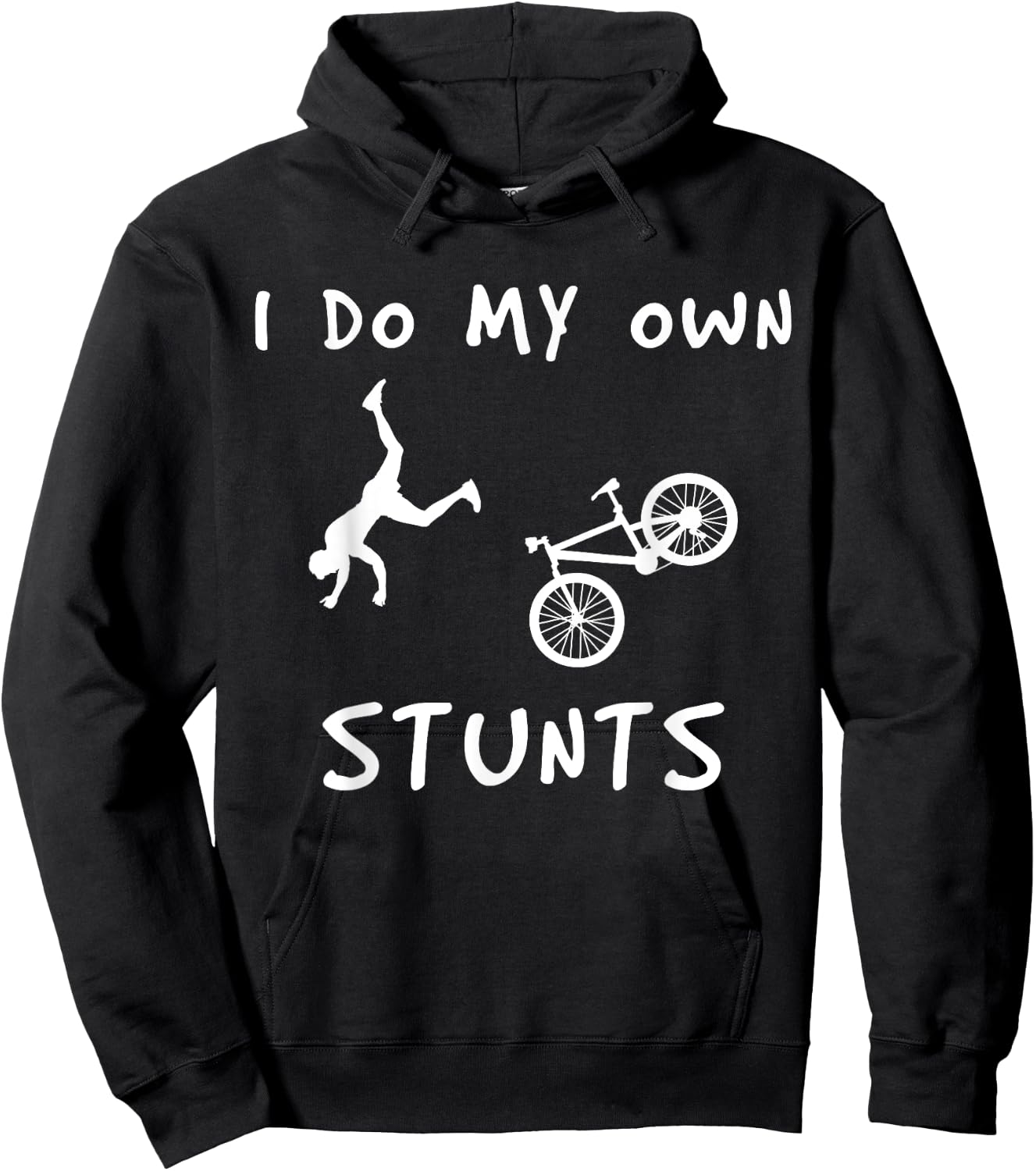 Bicycle Stunt Gift - Bicycle Stuntman Hoodie - Hoodie | Black