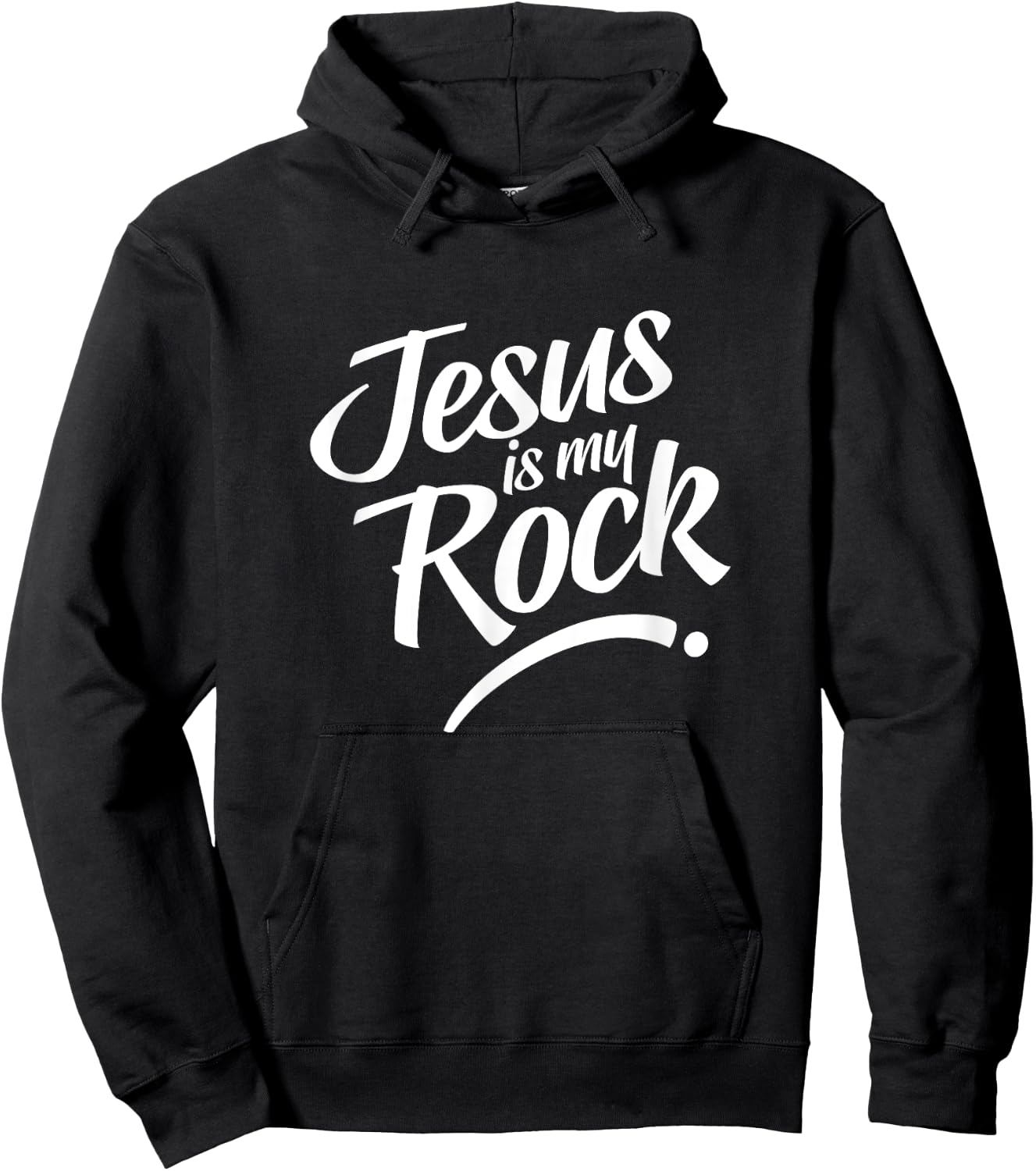 Jesus Is My Rock for Believers Christ and God Hoodie - Hoodie | Black