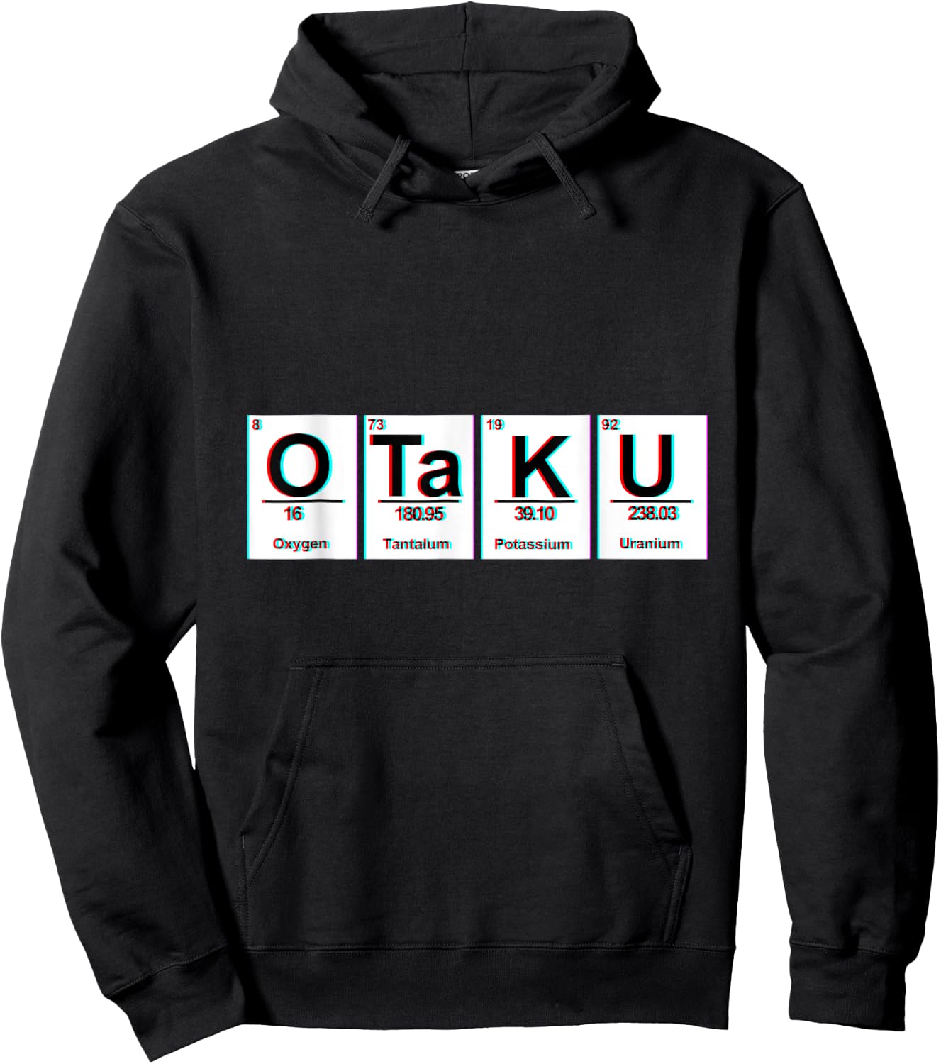 Science Geek Periodic Table Otaku Anime Hoodie - Hoodie | Black