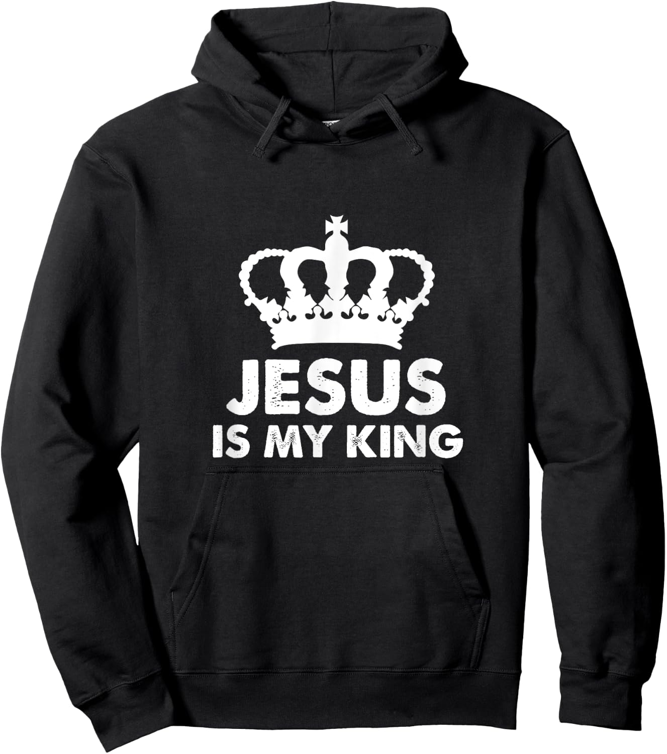 Jesus Is My King Christianity Faith Catholic Bible God Gift Hoodie - Hoodie | Black