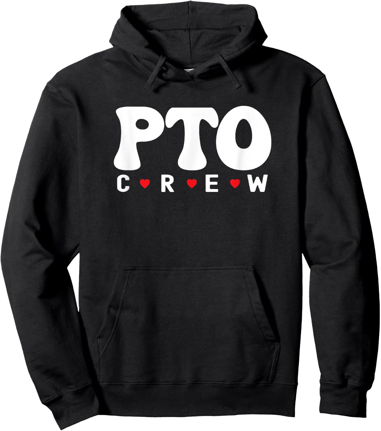 PTO Crew Parent Teacher Squad Group Volunteer Staff Matching Hoodie - Hoodie | Black