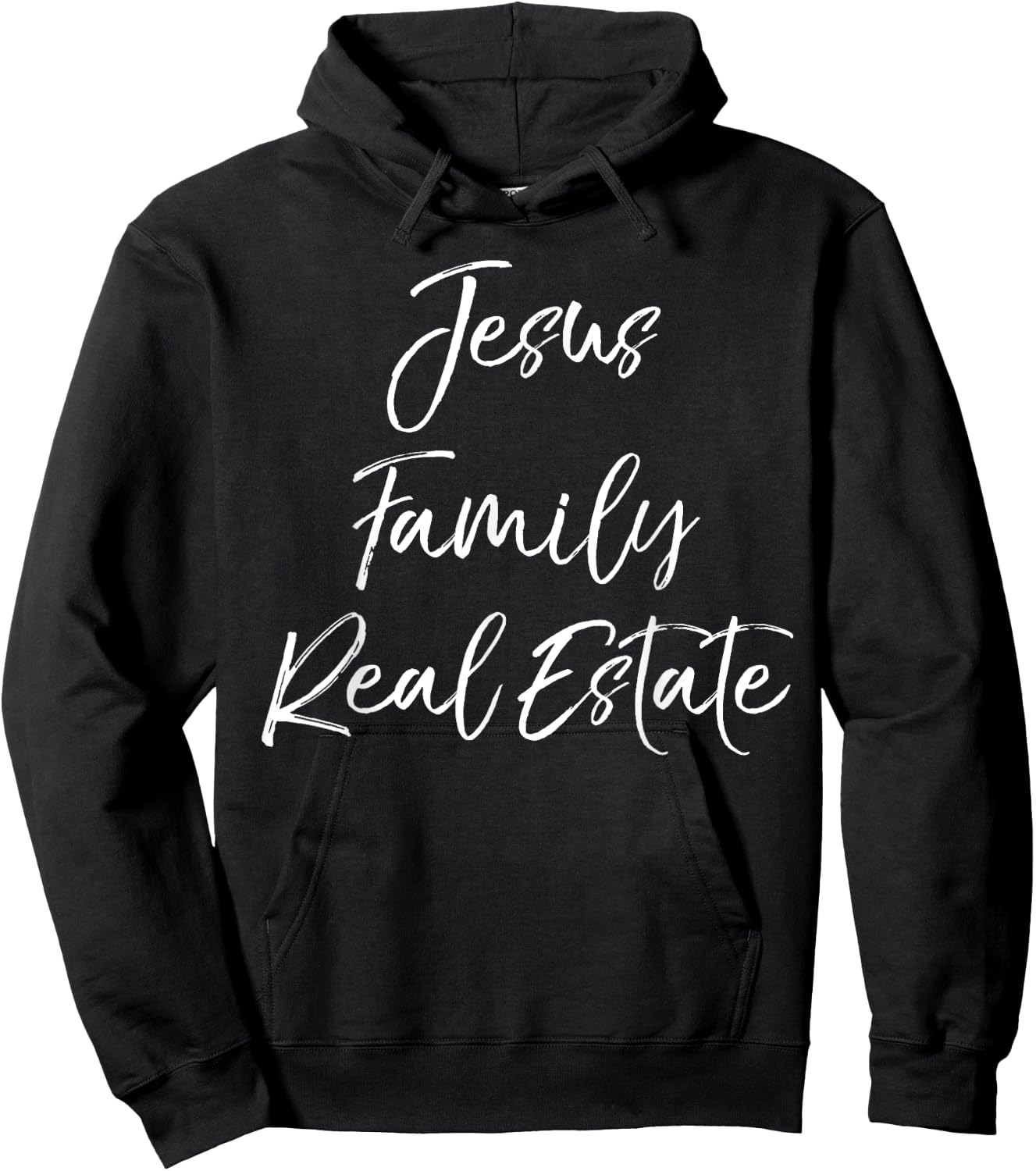 Christian Realtor Gift Faith Cute Jesus Family Real Estate Hoodie - Hoodie | Black