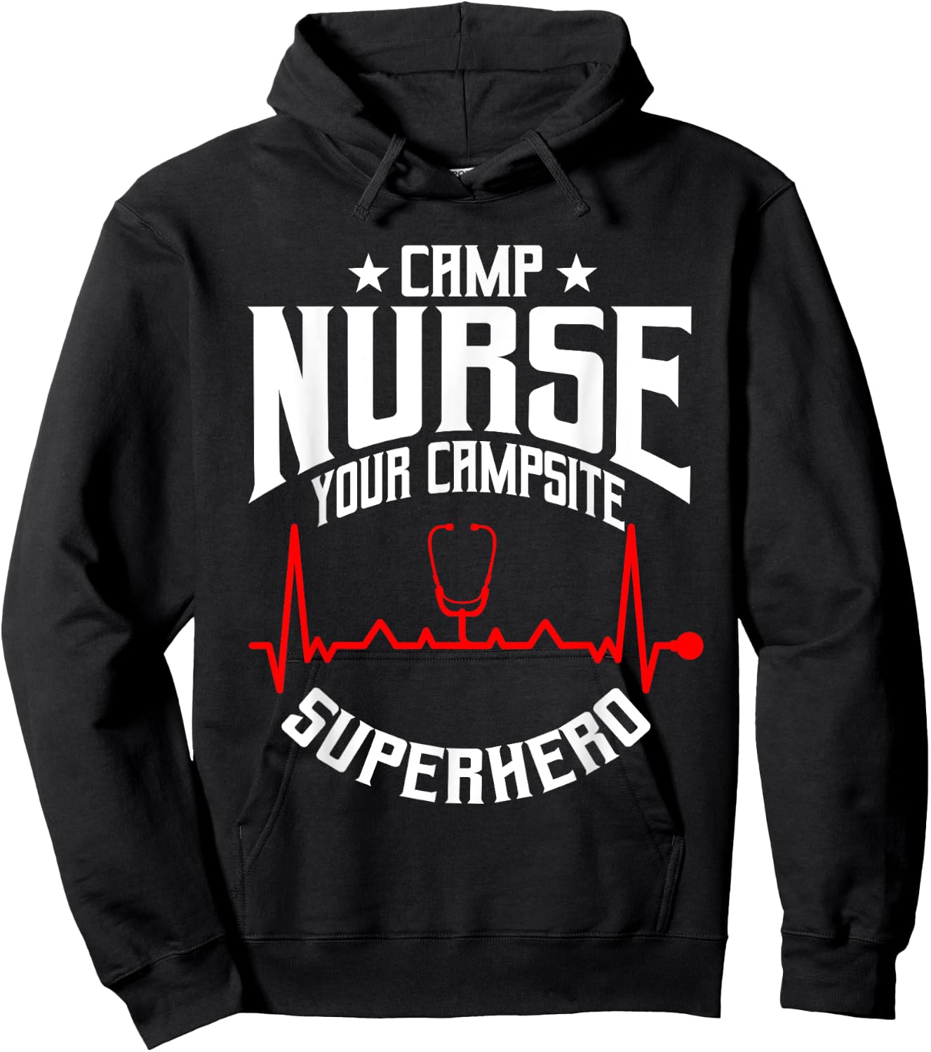 Proud Camp Nurse Saying For Summer Camping First Aid Nurses Women Hoodie - Hoodie | Black