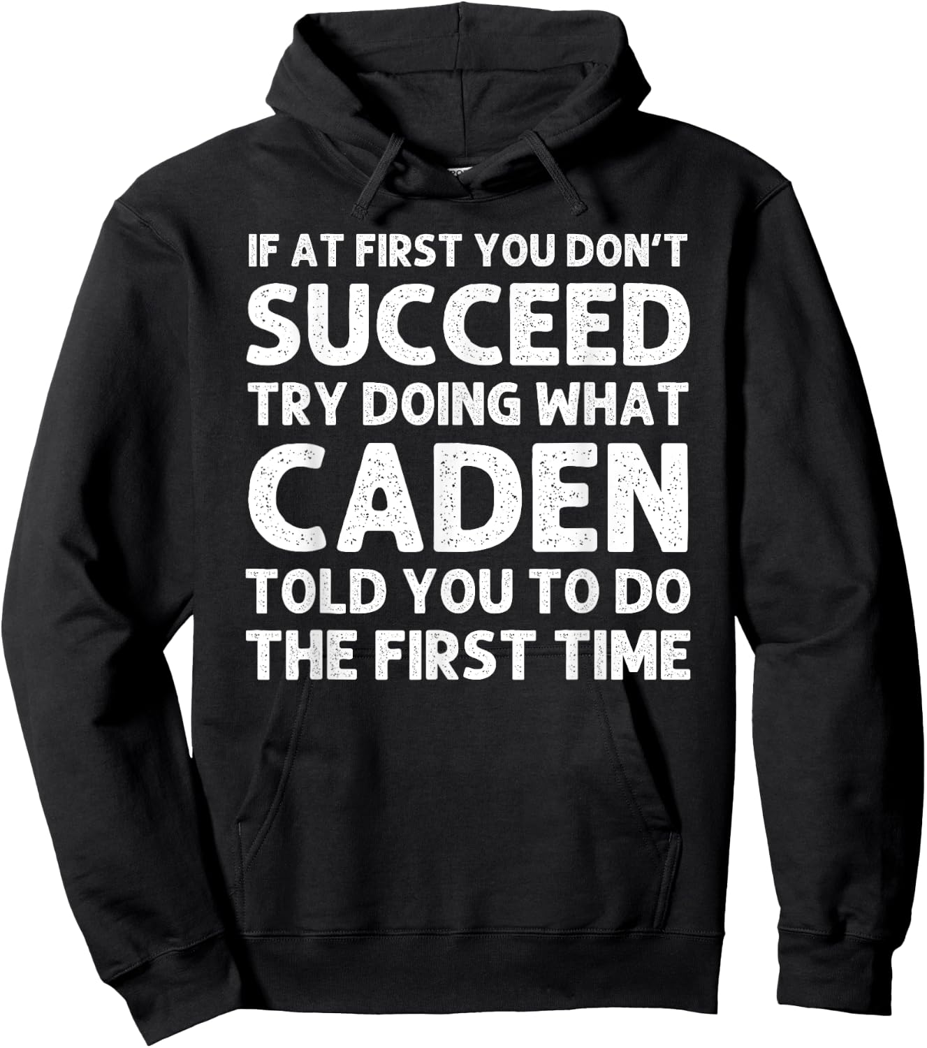 CADEN Gift Name Personalized Birthday Funny Christmas Joke Hoodie - Hoodie | Black