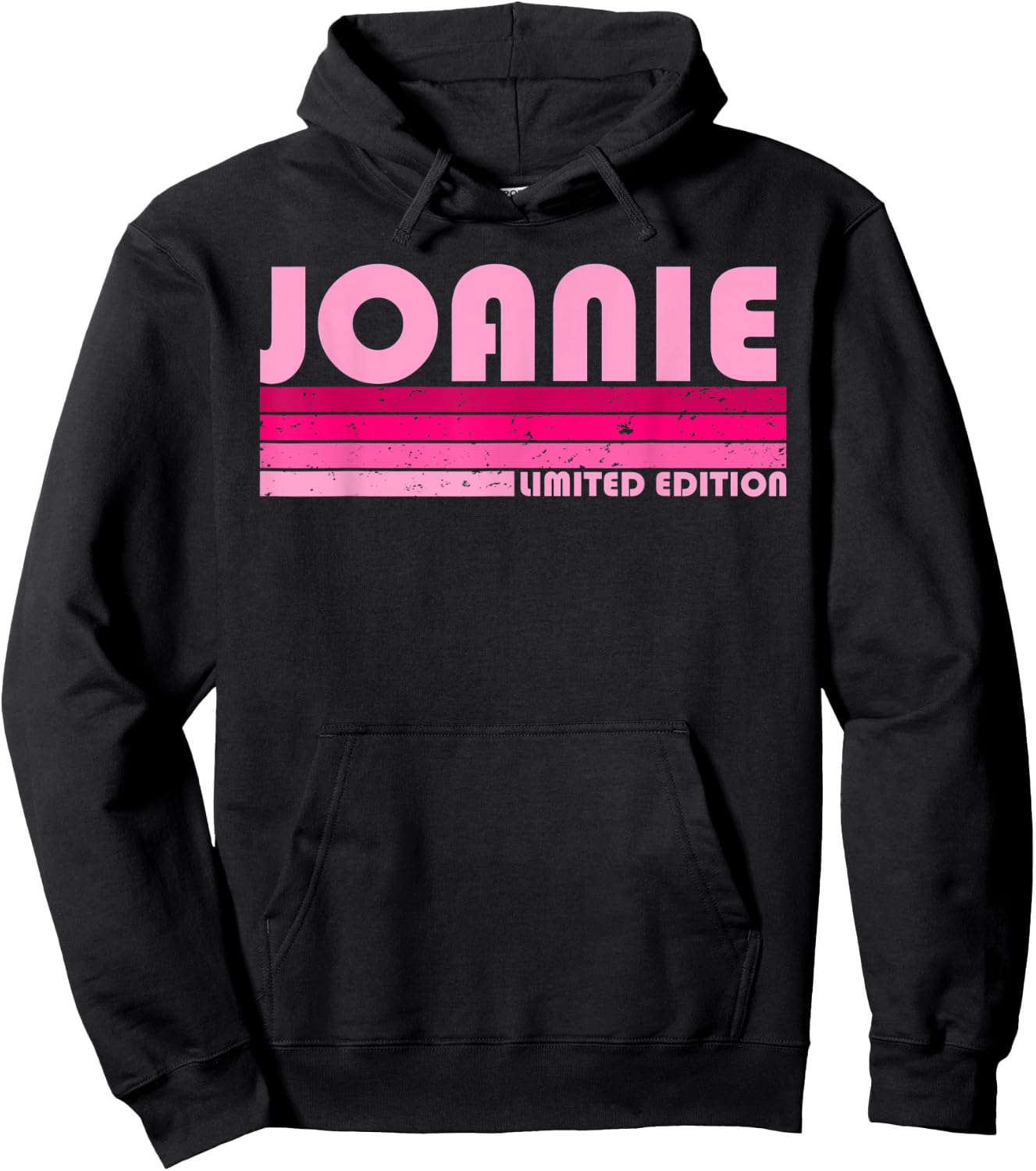 JOANIE Name Personalized Retro Vintage 80s 90s Birthday Hoodie - Hoodie | Black