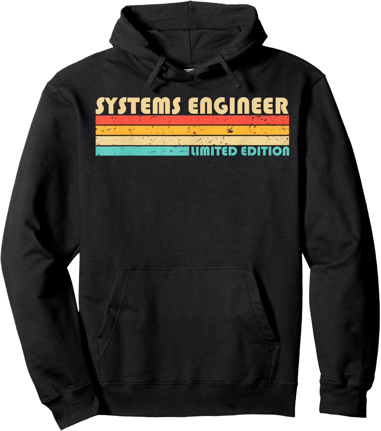 SYSTEMS ENGINEER Funny Job Title Profession Birthday Worker Hoodie - Hoodie | Black