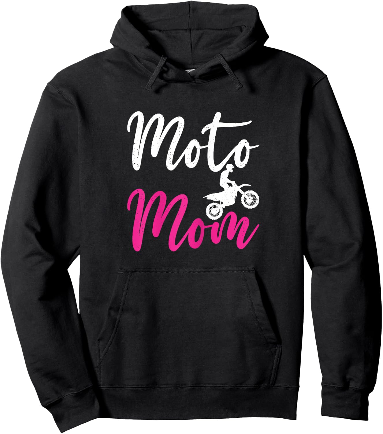 Moto Mom Dirt Bike Mother Motocross Mum Racing Biker Mothers Hoodie - Hoodie | Black