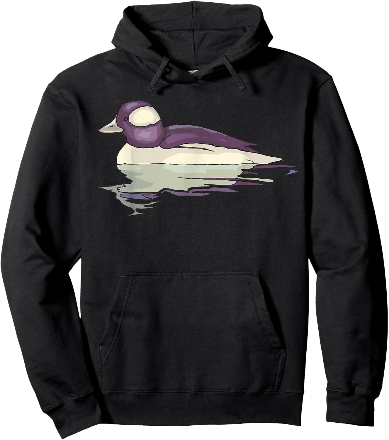Bufflehead Duck Art Illustration Hoodie - Hoodie | Black